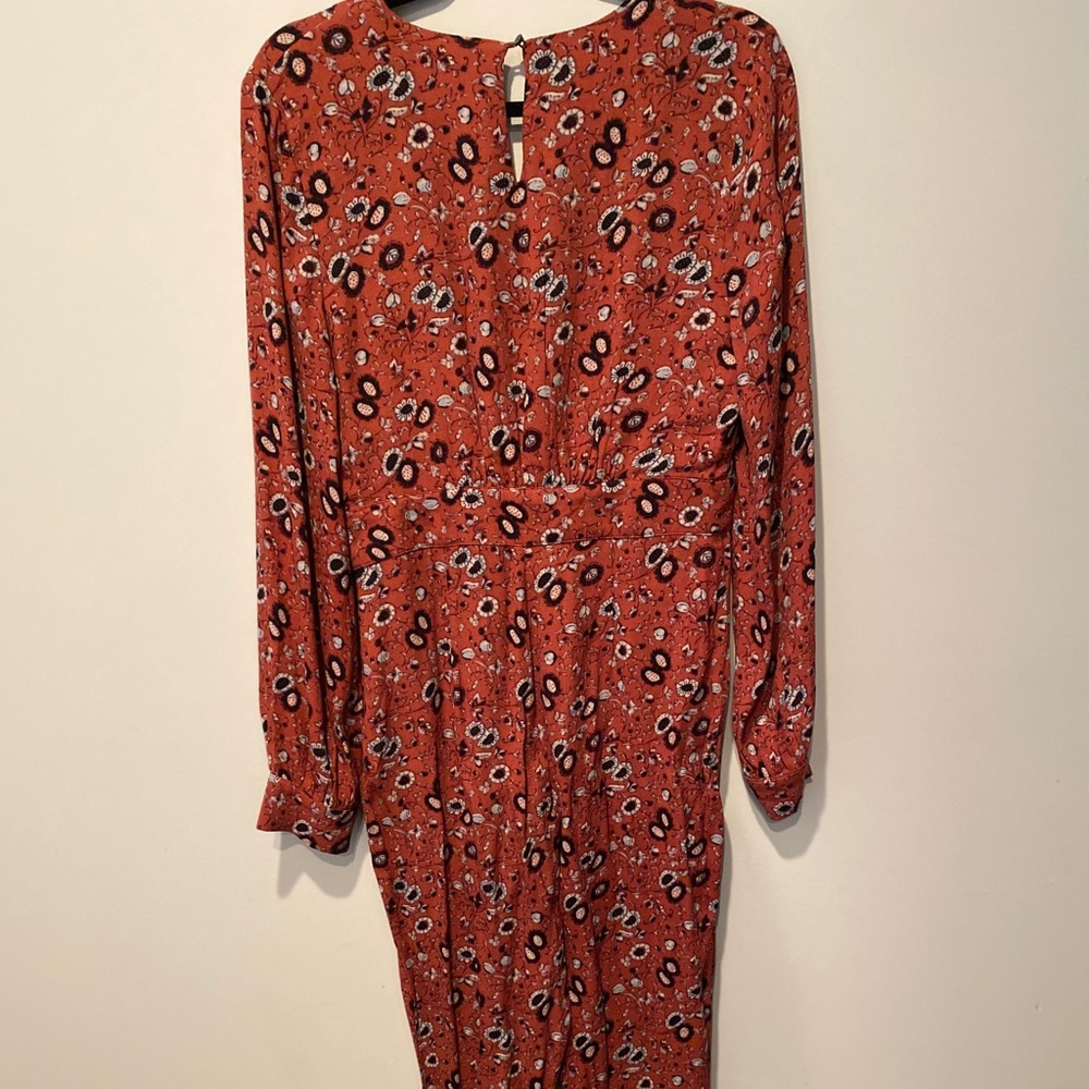 Free People long sleeve burnt orange jumpsuit - Picture 4 of 4